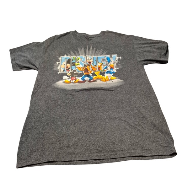 Disney Shirt Men Gray Large (42/44) Characrers - Picture 1 of 8